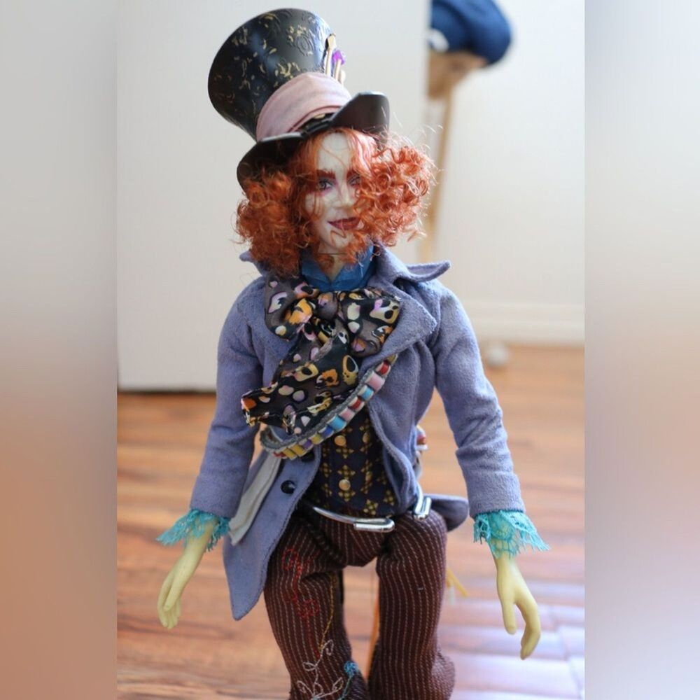Mad Hatter Inspired Doll with Blue Jacket - Picture 6 of 8